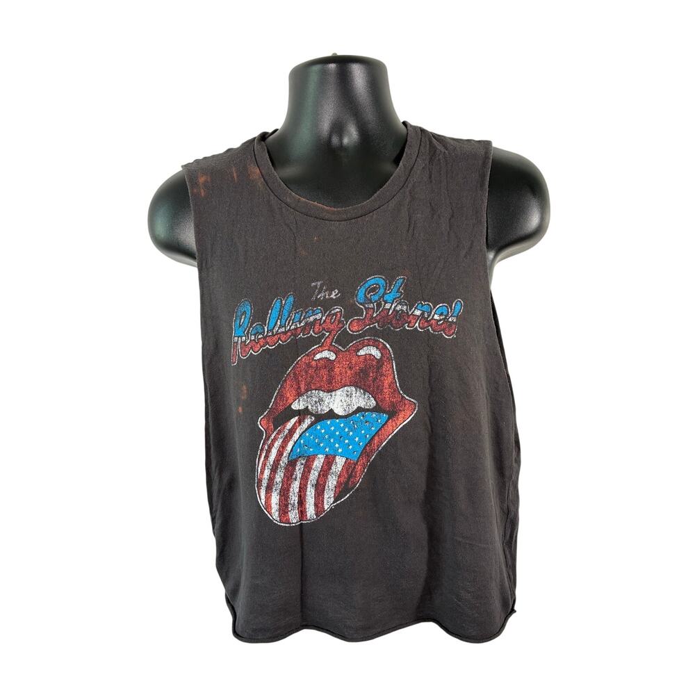 Rolling Stones American Flag Tongue Cutoff Tank XL